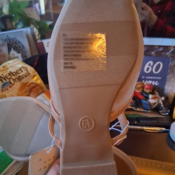 a new day Women's Cream Slingback Sandals - Picture 5 of 5